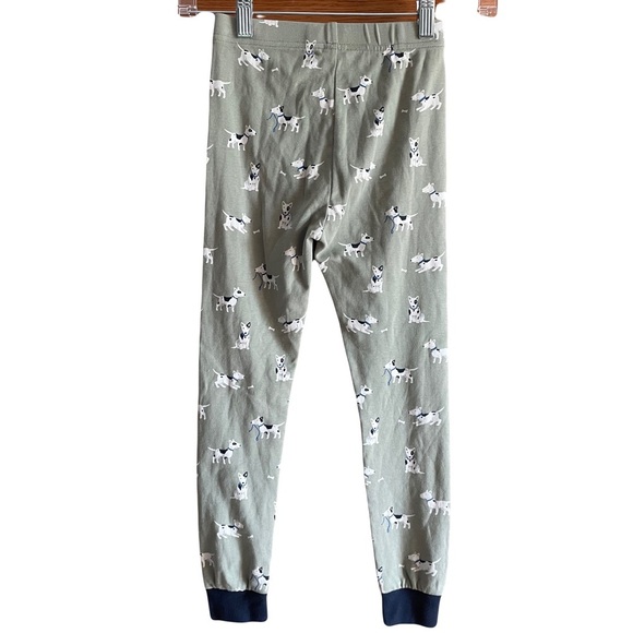 Petit Lem Kids Pajamas ( bottoms only)with Dog Print in Green size 7 - Picture 2 of 5